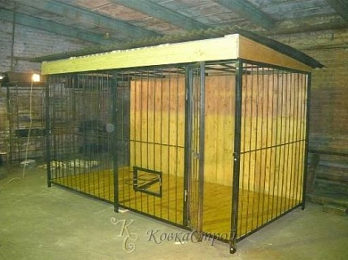 Кованый вольер для собак №2 в Екатеринбурге фото
