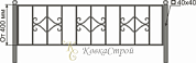 Кованая оградка №75 в Екатеринбурге фото
