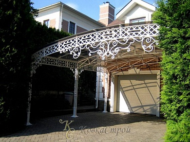 Навес для автомобиля №113 в Екатеринбурге фото